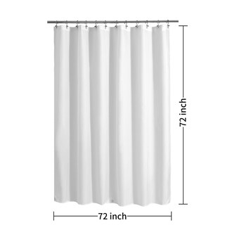 Foto 7 | Forro de Cortina de Ducha Alyvia Spring Impermeable 180 x 180 cm Blanco - Venta Internacional