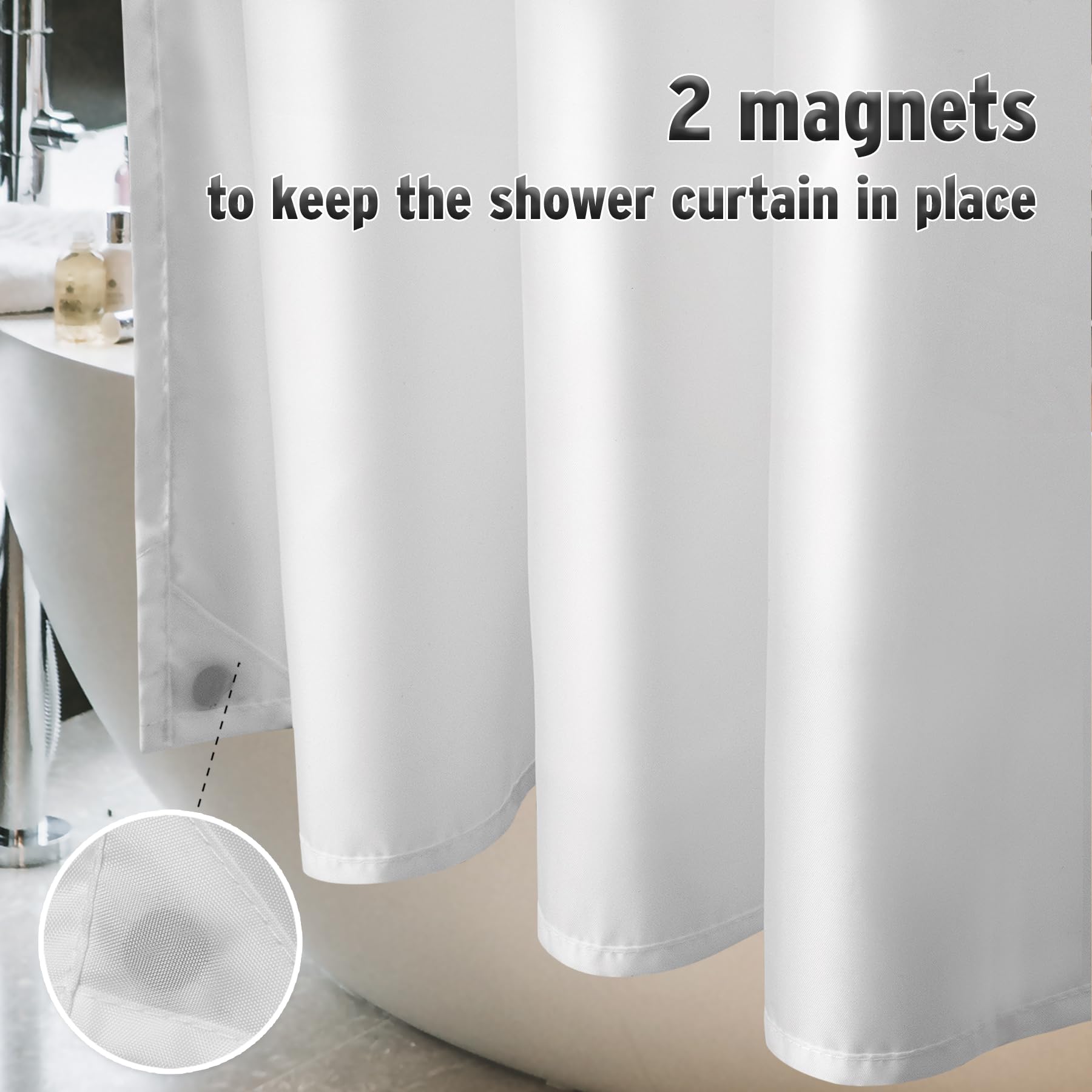 Foto 5 pulgar | Cortina de Ducha Titanker Tela Impermeable 180 x 180 cm - Venta Internacional