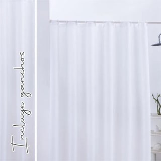 Foto 2 | Cortina De Baño Impermeable Estándar Blanco Concord