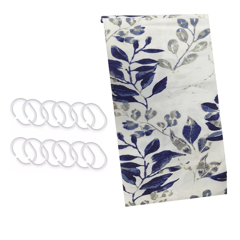 Cortina de Baño Impermeable Kyuden Home con Estampado Floral