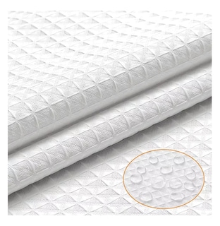 Foto 3 | Cortina De Baño De Tela 180 Cm X 180 Cm Impermeable Blanco