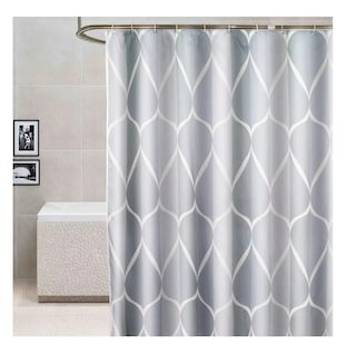 Foto 2 | Cortina De Baño Impermeable Y De Secado Rápido, Color Gris
