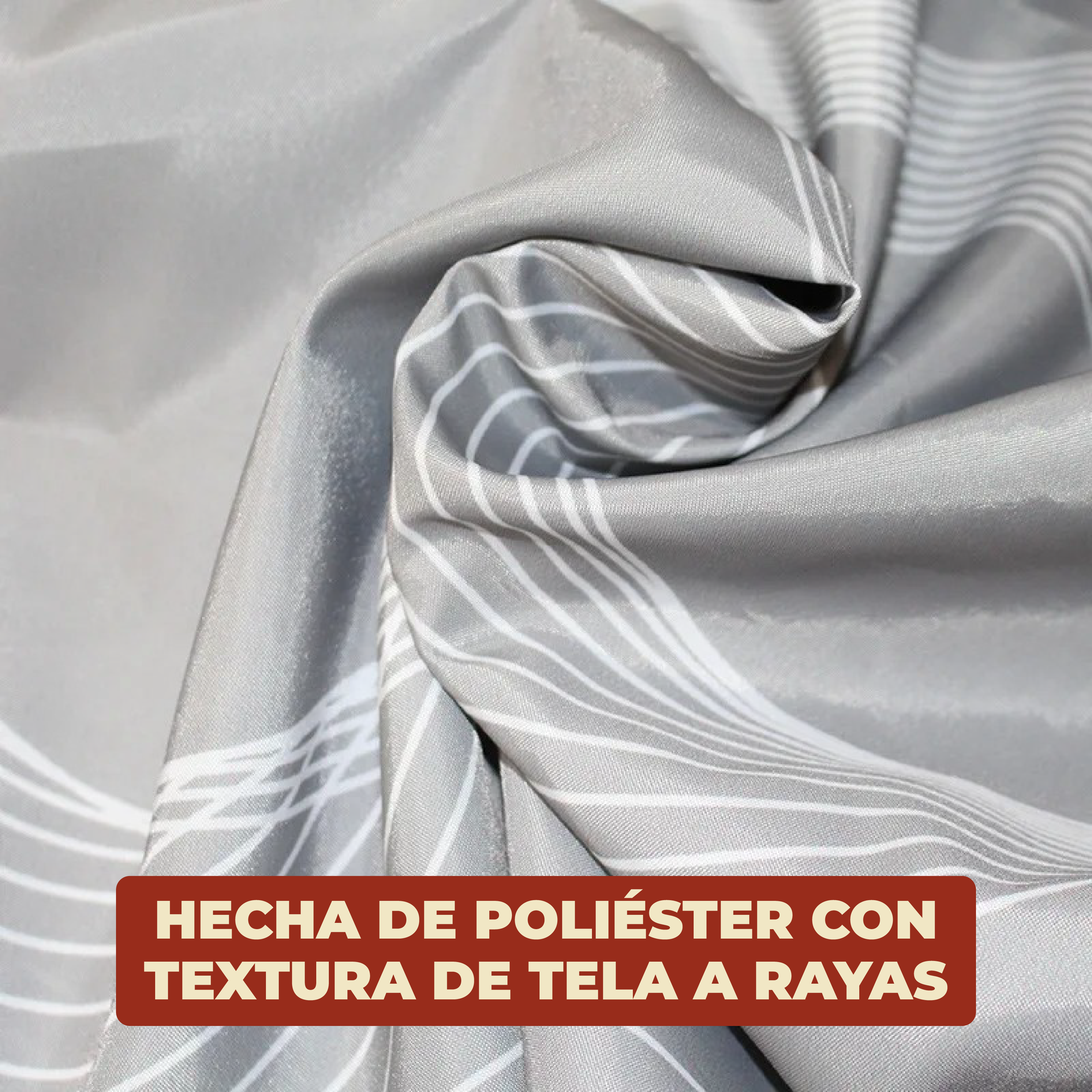 Foto 7 pulgar | Cortina De Baño 220 X 200 Cm + Ganchos Con Diseño Rayas