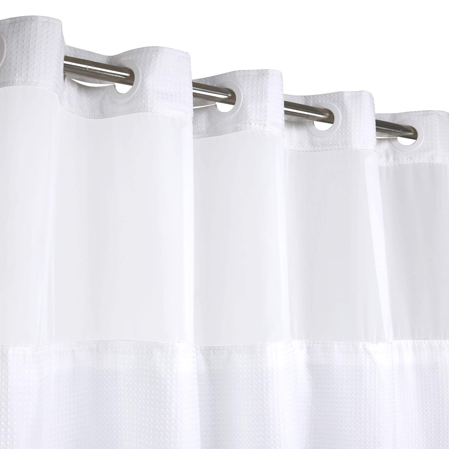 Foto 3 pulgar | Cortina De Ducha River Dream Dotted Waffle Weave, 90 X 190 Cm, Color Blanco - Venta Internacional.
