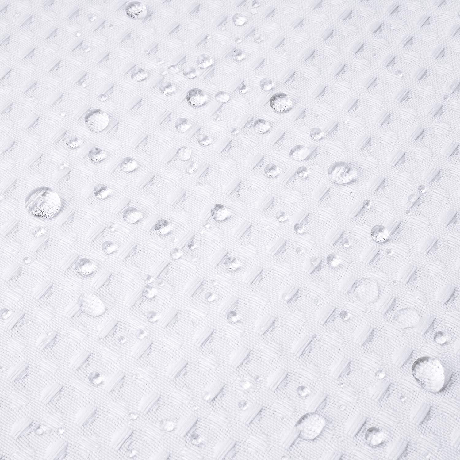 Foto 7 pulgar | Cortina De Ducha River Dream Dotted Waffle Weave, 90 X 190 Cm, Color Blanco - Venta Internacional.