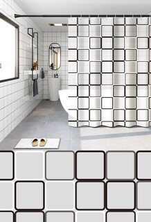 Foto 2 | Cortina Para Baño De Peva 180 X 180