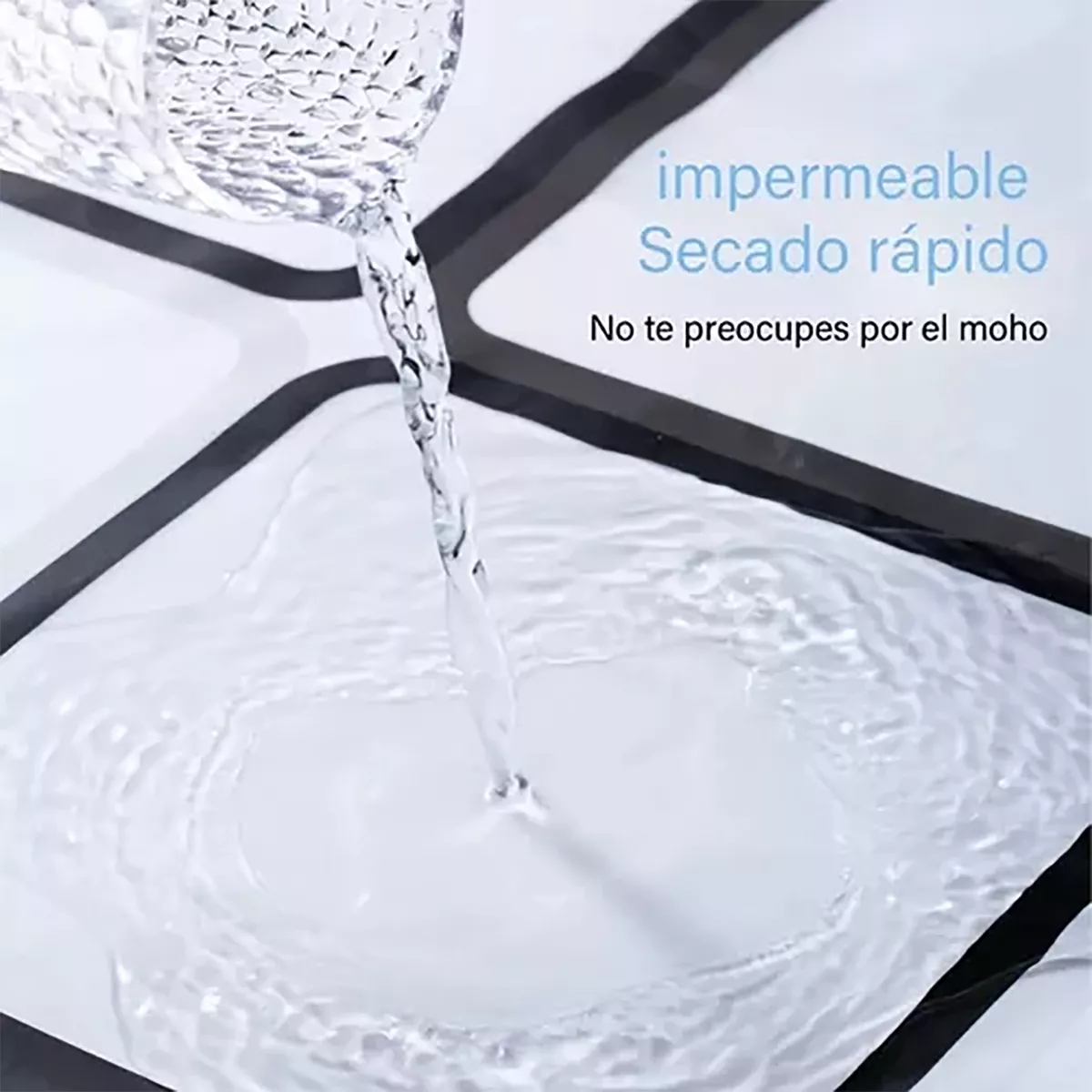 Foto 3 | Cortina Para Baño De Peva 180 X 180