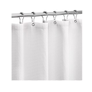 Foto 5 | Cortina De Baño De Tela 180 Cm X 180 Cm Impermeable Belug, Blanco