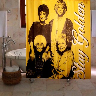 Foto 3 | Cortina De Ducha Just Funky Golden Girls Stay Golden 70 X 70 Pulgadas - Venta Internacional.