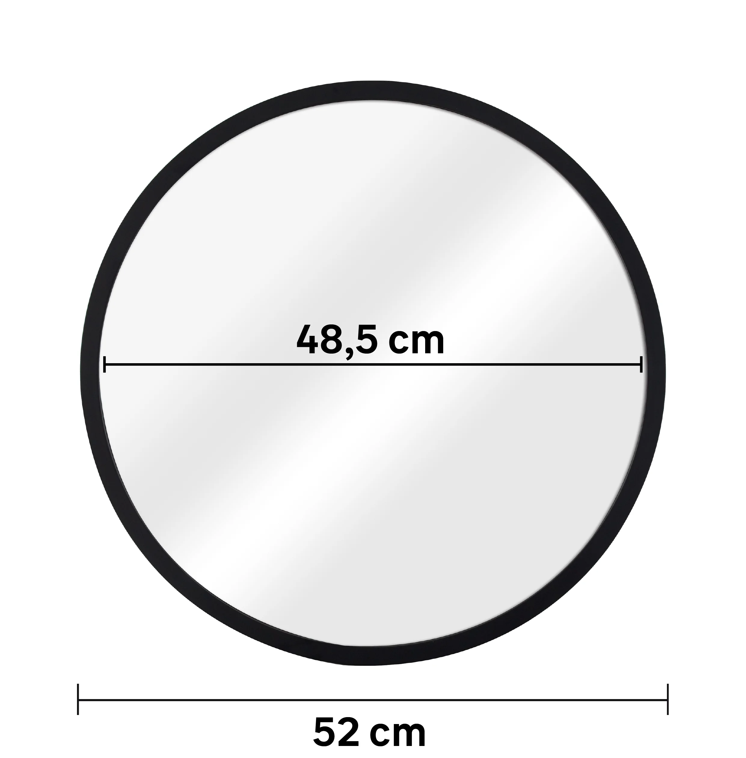 Foto 9 pulgar | Naterial Espejo Circular 52 X 52 Cm Enmarcado, Modelo Inspire Nodal