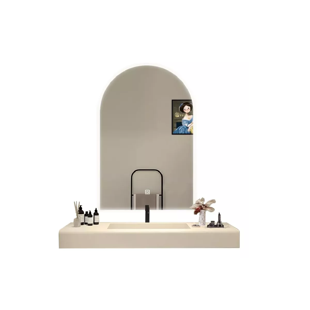 Foto 5 pulgar | Espejo Led Touch 40x60 Cm 3 Tonos Eo Safe Imports Esi-18468 Plata
