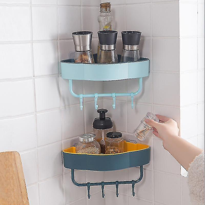 Foto 4 | Juego De Accesorios De Baño Huoguo Corner Storage Shelf, Color Beige - Venta Internacional.