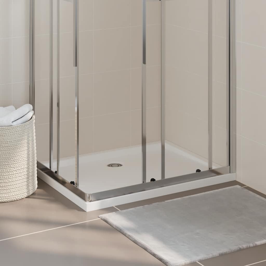 Foto 2 | Plato De Ducha Vidaxl Rectangular De Plástico Abs Brillante, Blanco - Venta Internacional.