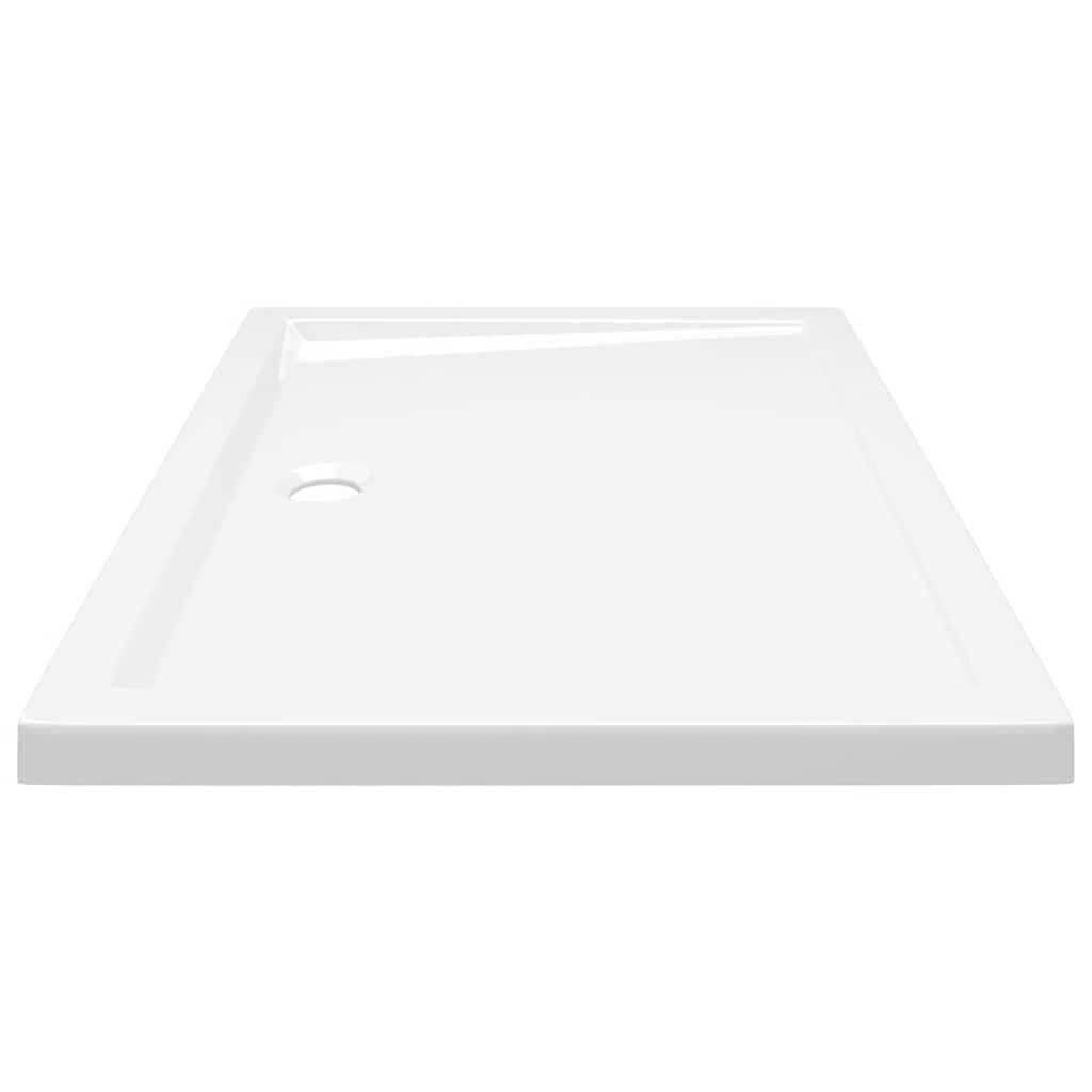Foto 5 pulgar | Plato De Ducha Vidaxl Rectangular De Plástico Abs Brillante, Blanco - Venta Internacional.