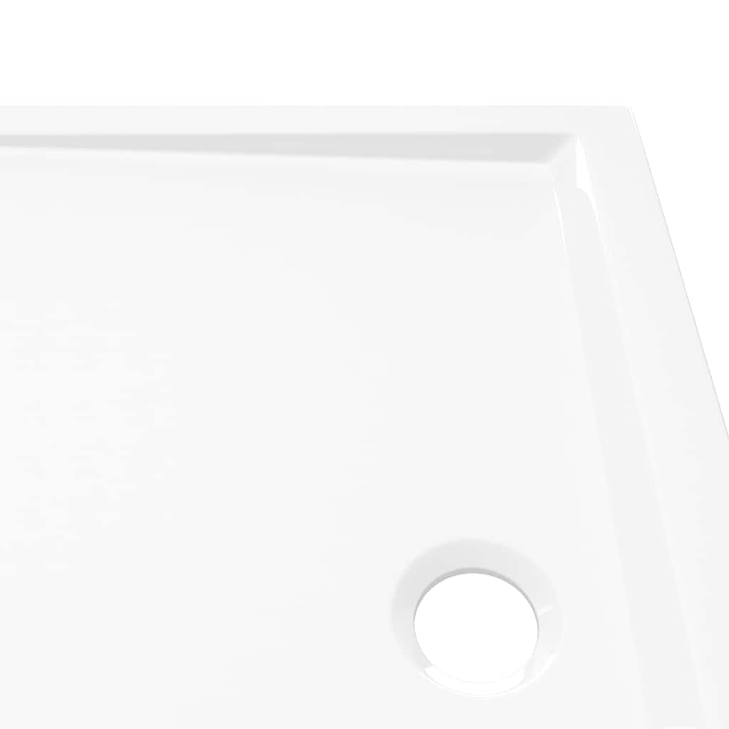 Foto 6 pulgar | Plato De Ducha Vidaxl Rectangular De Plástico Abs Brillante, Blanco - Venta Internacional.