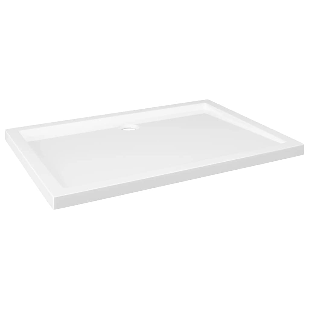 Plato De Ducha Vidaxl Rectangular Blanco Brillante De 70 X 100 Cm - Venta Internacional.