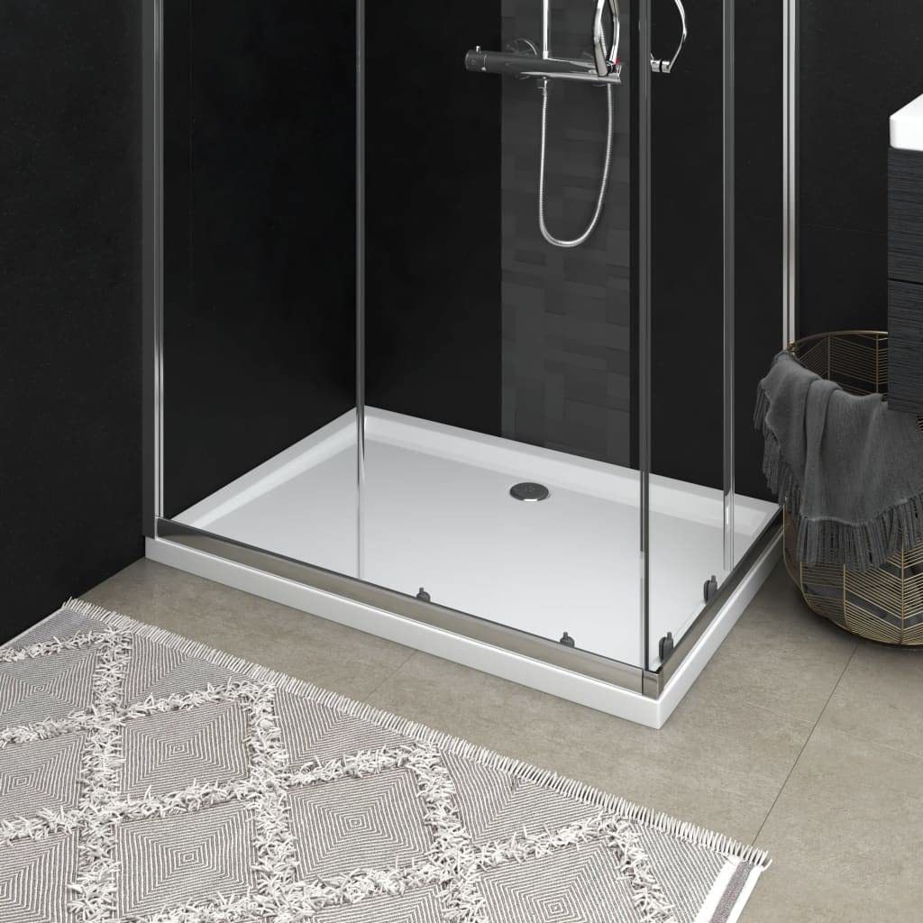 Foto 3 pulgar | Plato De Ducha Vidaxl Rectangular Blanco Brillante De 70 X 100 Cm - Venta Internacional.