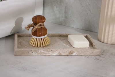 Foto 5 | Charola Zense Sidney Marmoleado Beige