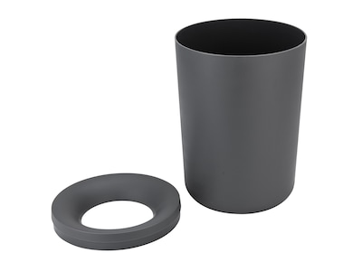 Foto 7 | Juego de Baño Alaska Gris con Bote de Basura y Cepillo para WC