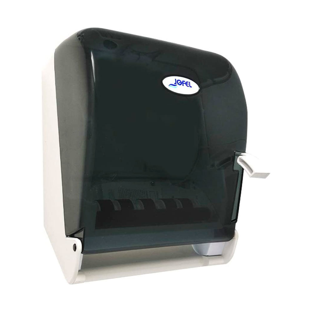 Despachador De Toalla En Rollo Marca Jofel Para Uso Rudo, Color Humo