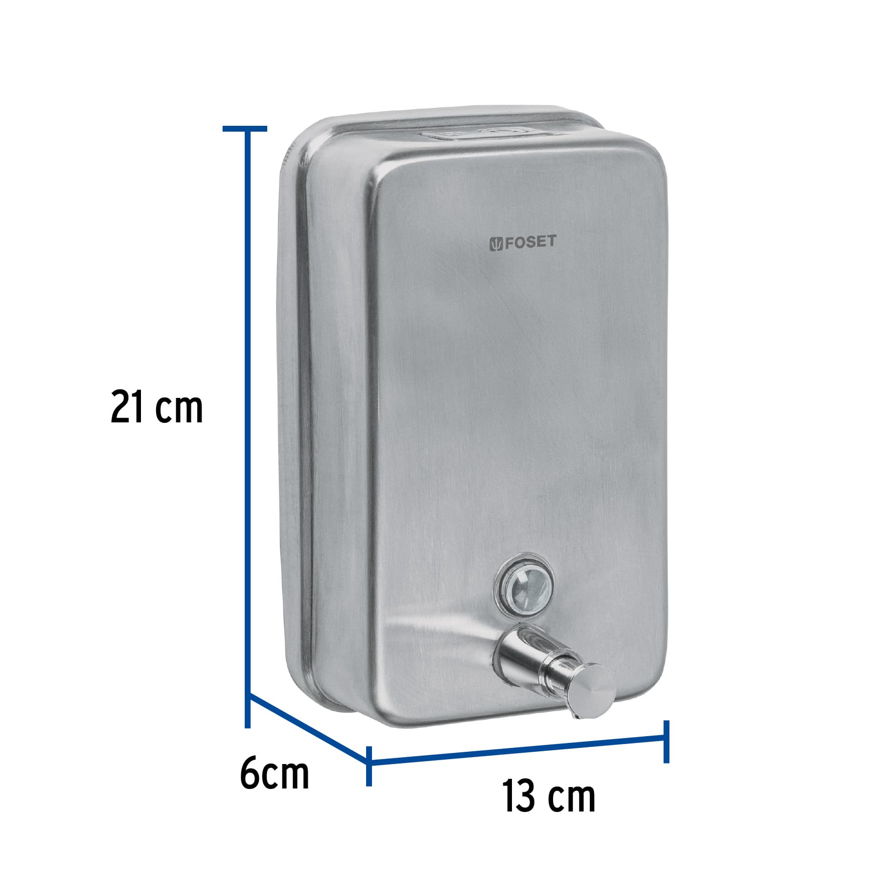 Foto 3 | Dosificador de Acero Inox. para Jabón Líquido Foset color Gris