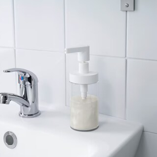 Foto 2 | Dispensador de Jabón Luxvi de Vidrio Blanco 2 Piezas