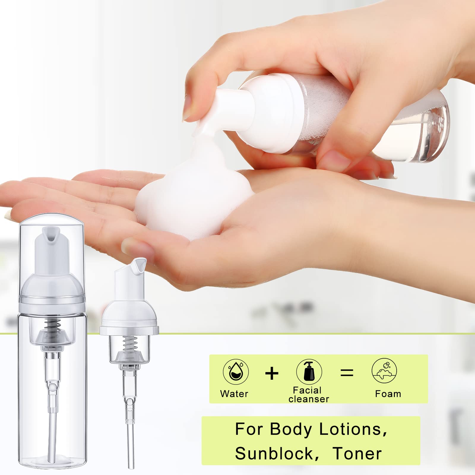 Foto 4 pulgar | Dispensadores De Jabón En Espuma Boao, 70 Unidades, 60 Ml, Recargables Para Viajes - Venta Internacional.