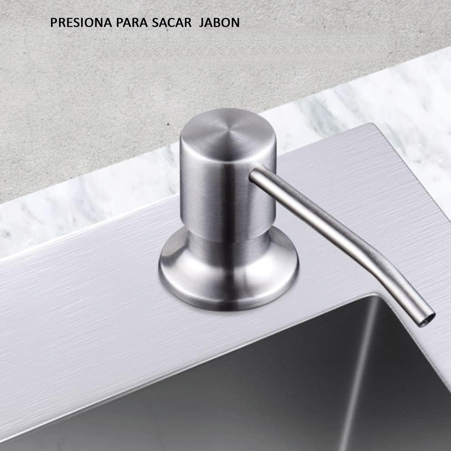 Foto 5 | 2 Dispensadores De Jabón Jauz Improvement Con Mango De Acero Para Fregadero De Cocina