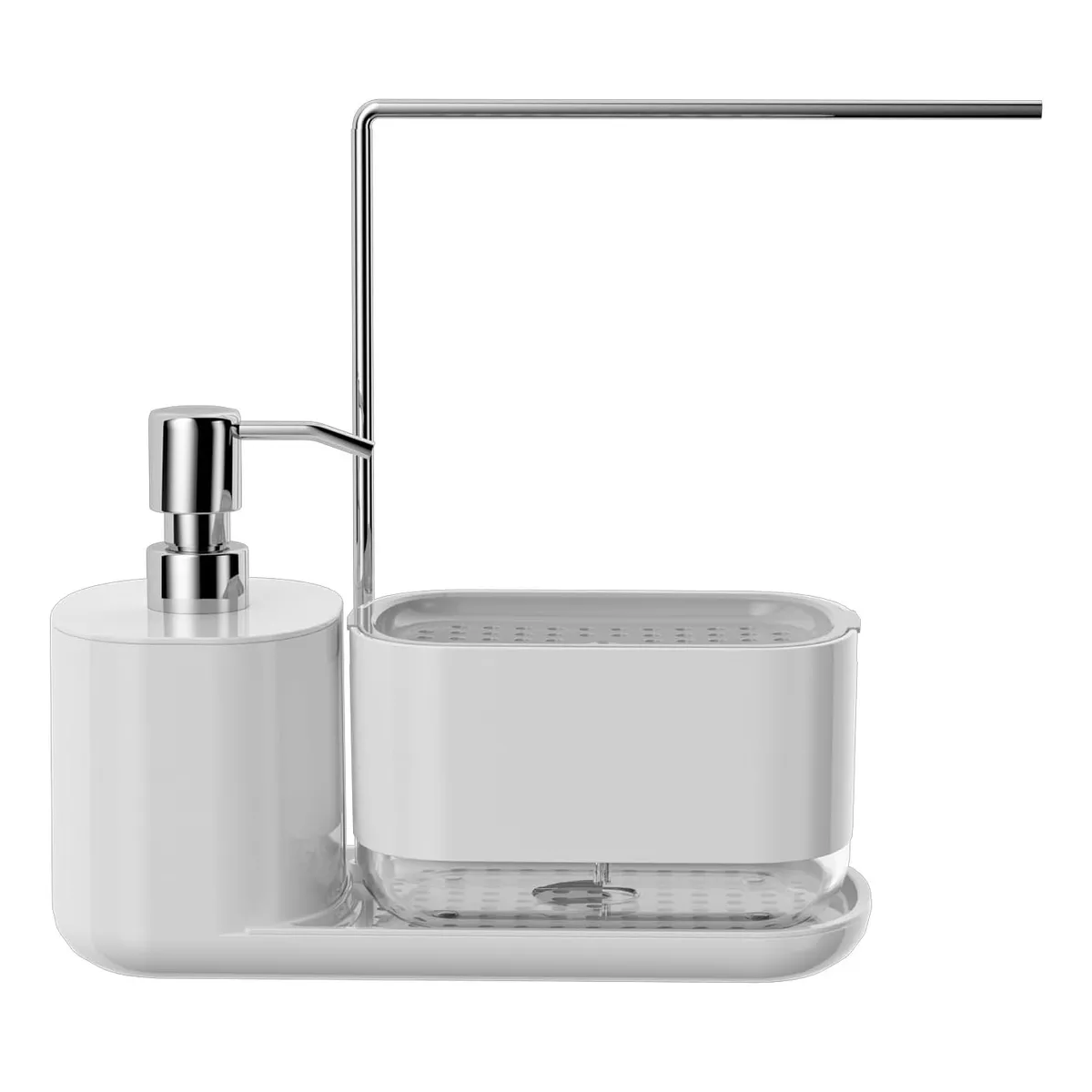 Foto 1 | Dispensador De Jabón Con Soporte De Esponja Cocina Jaboneras Eo Safe Imports Esi-16338 Blanco