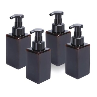 Foto 1 | Dispensador Shampoo De 650ml Para Baño, 4 Piezas Eo Safe Imports Esi-18342 Marrón