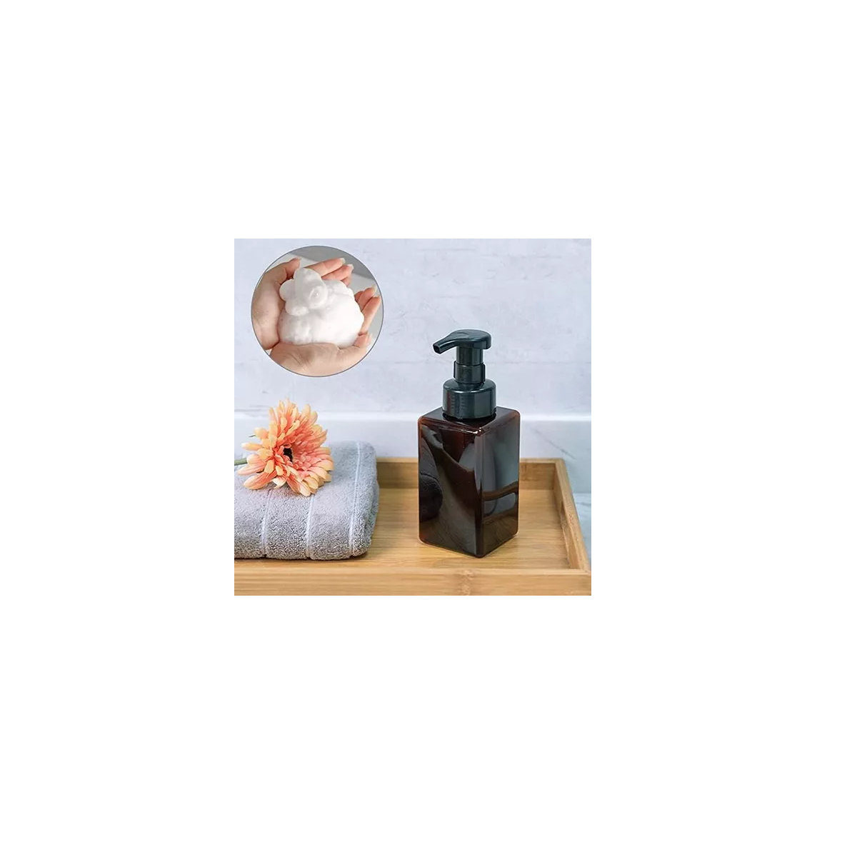 Foto 4 pulgar | Dispensador Shampoo De 650ml Para Baño, 4 Piezas Eo Safe Imports Esi-18342  Marrón