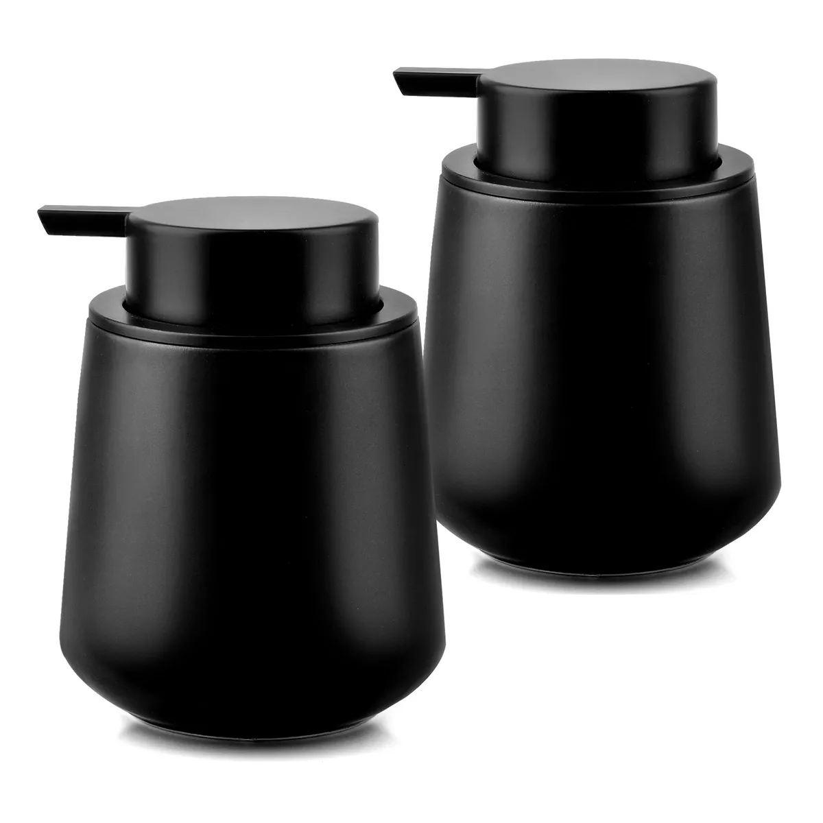 Foto 2 pulgar | Dispensador De Jabon Líquido 2 Pzs Cerámico De Baño Facial Eo Safe Imports Esi-18347 Negro