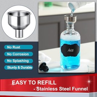 Foto 5 | Dispensador De Enjuague Bucal De Vidrio Aozita 500 Ml, Paquete De 2 Con Accesorios - Venta Internacional.