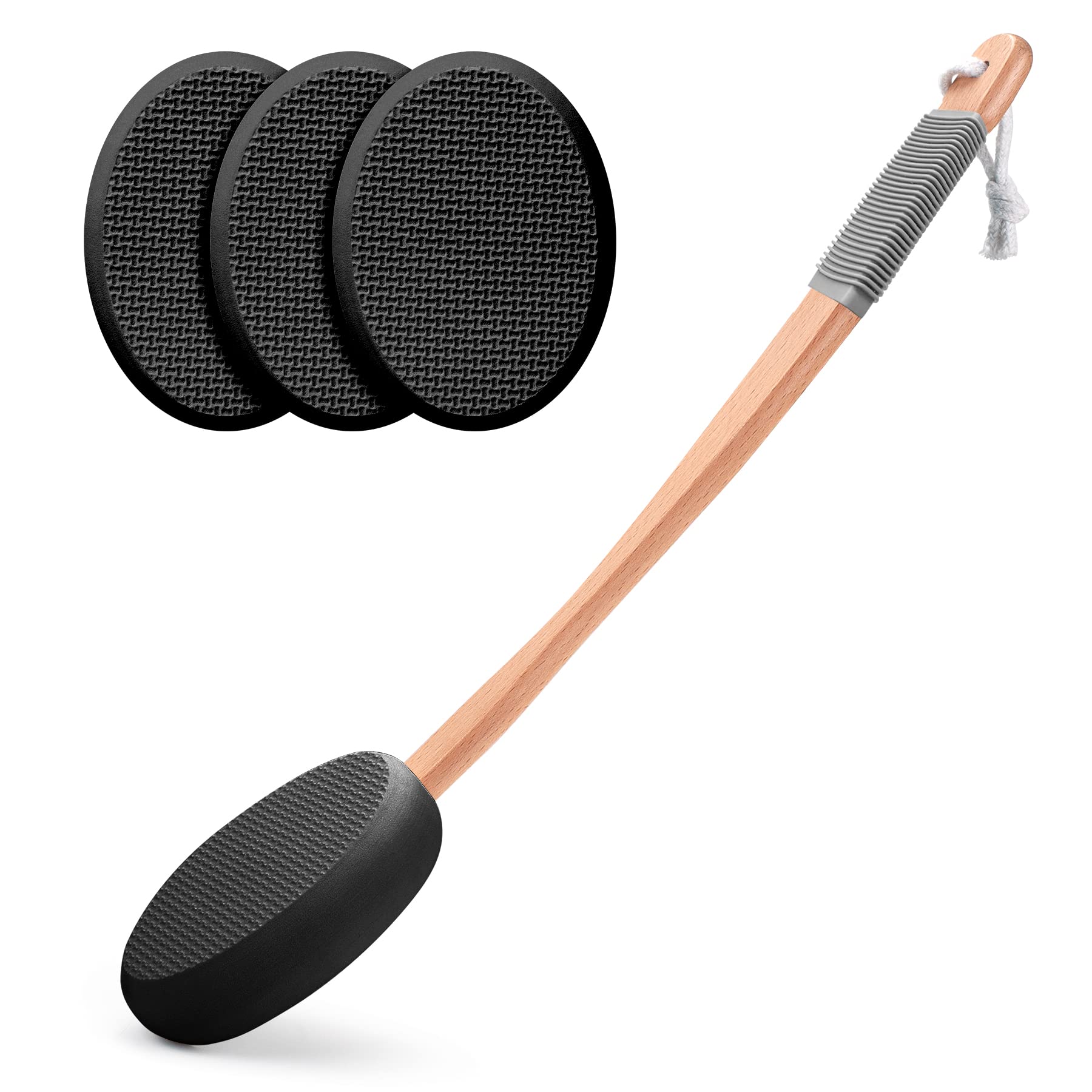 Foto 2 pulgar | Aplicador De Loción Amazerbath Para Espalda Y Pies Con 4 Almohadillas, Color Negro - Venta Internacional.