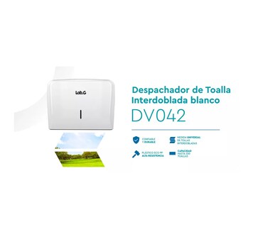 Foto 4 | Dispensador De Toalla Interdoblada / Sanitas Uso Rudo Blanco