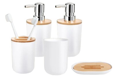 Foto 2 | Juego De Accesorio De Baño 5 Piezas Xtellar Color Blanco Chocorito