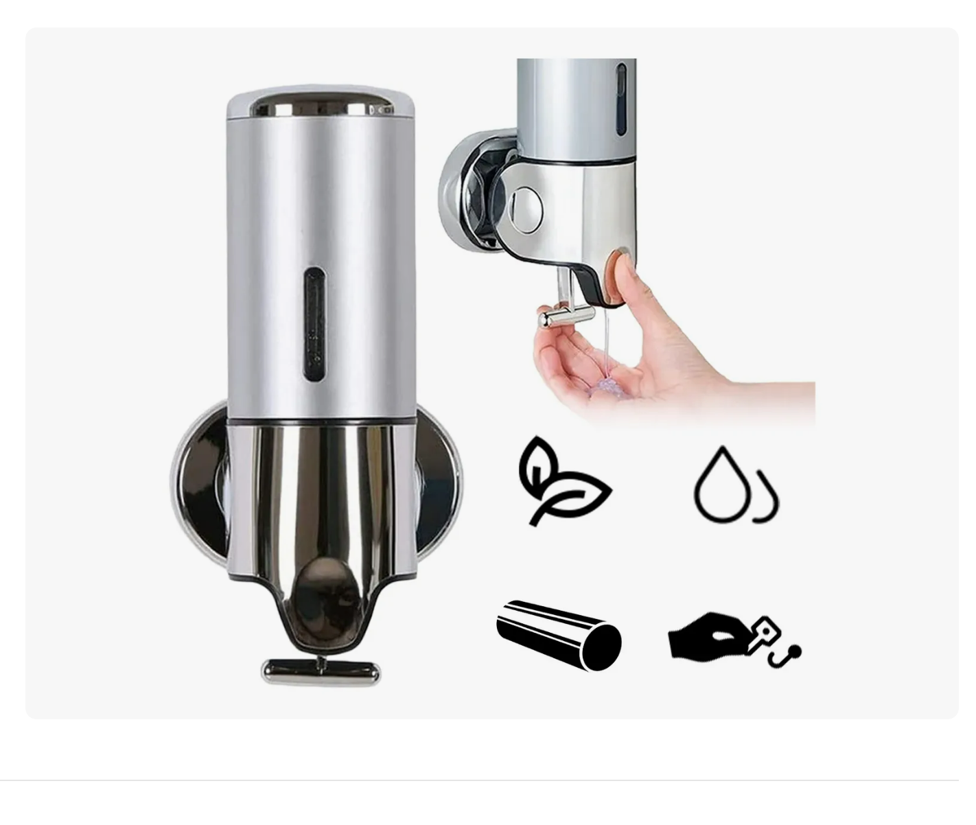 Foto 2 pulgar | Dispensador Jabon Loción Jabonera 500ml Hoteles Alta Calidad Xtellar