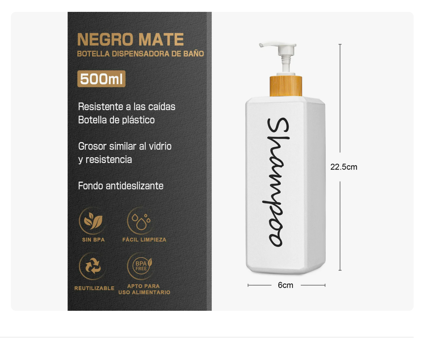 Foto 2 | Dispensador Xtellar de Jabón Líquido de Baño 3 piezas 500 ml