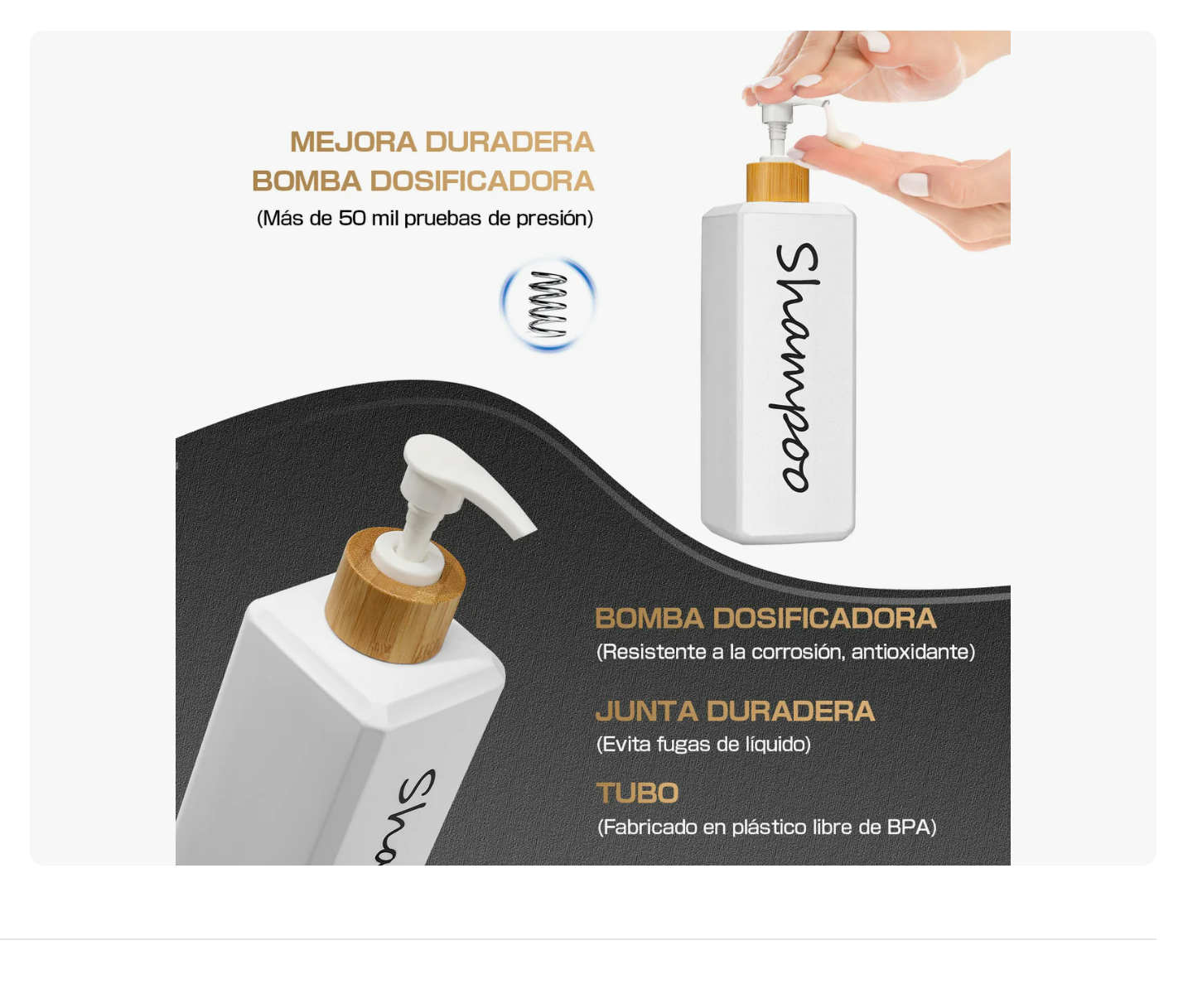 Foto 4 pulgar | Dispensador Xtellar de Jabón Líquido de Baño 3 piezas 500 ml