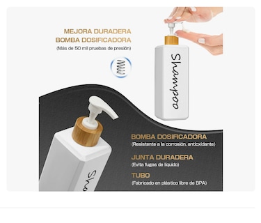 Foto 3 | Dispensador Xtellar de Jabón Líquido de Baño 3 piezas 500 ml