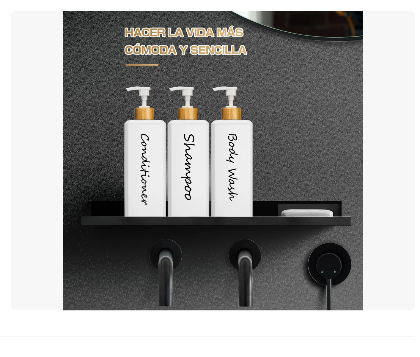 Foto 5 pulgar | Dispensador Xtellar de Jabón Líquido de Baño 3 piezas 500 ml