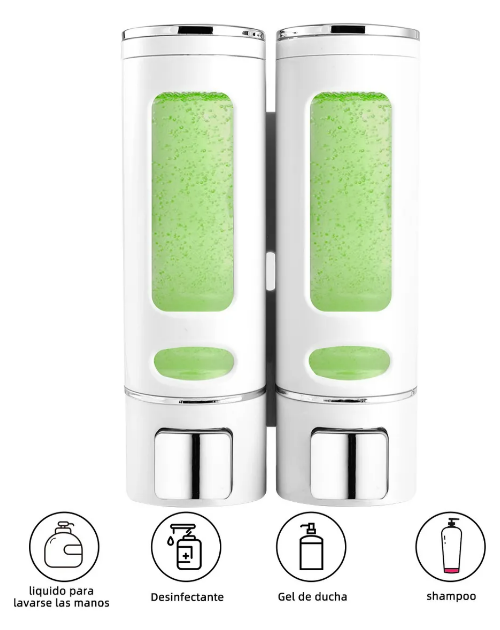 Dispensador Xtellar De Jabón Líquido, Dispensador De Champú Y Gel, 2