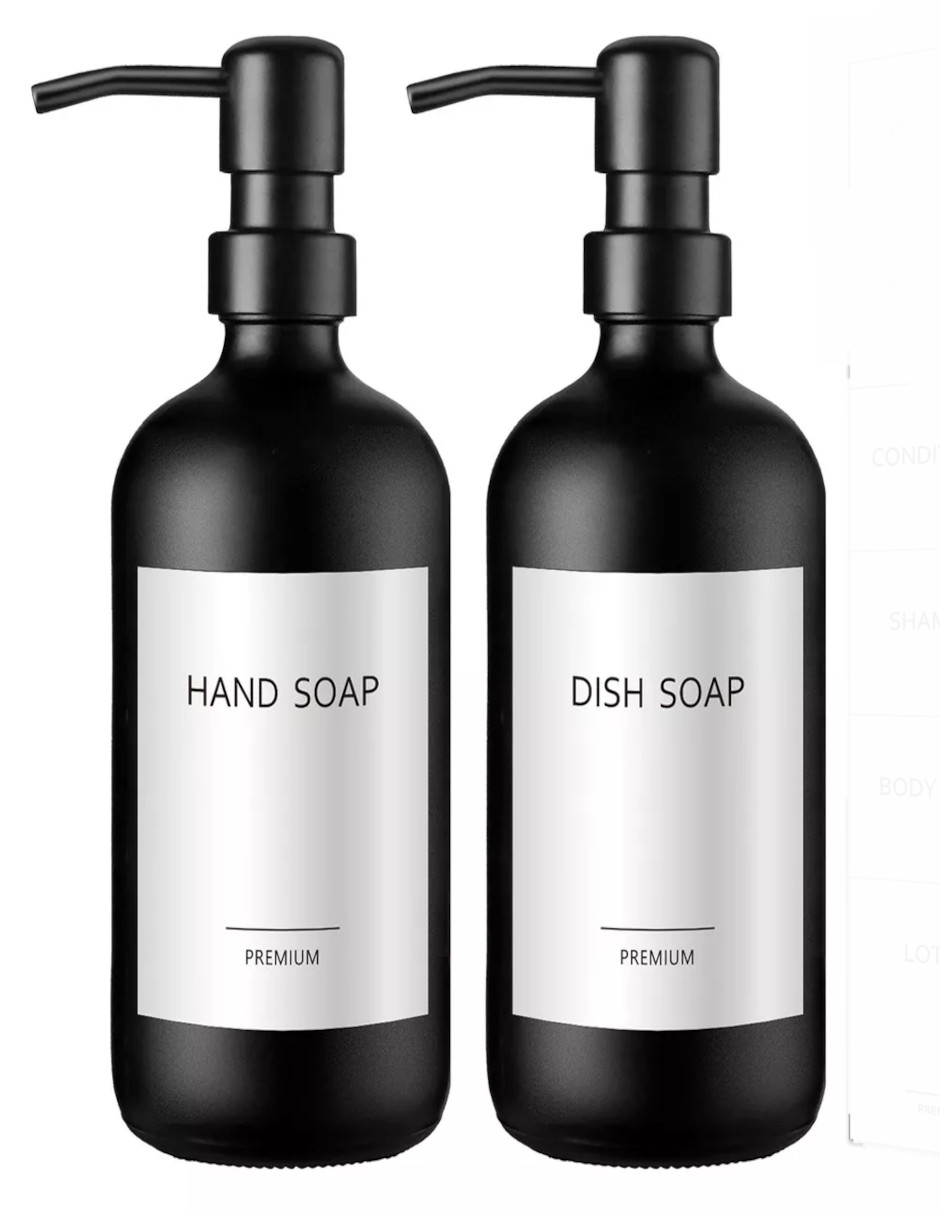 Foto 2 | Dispensador De Jabon Color Negro 2 Pzas + Termo Güish Gratis
