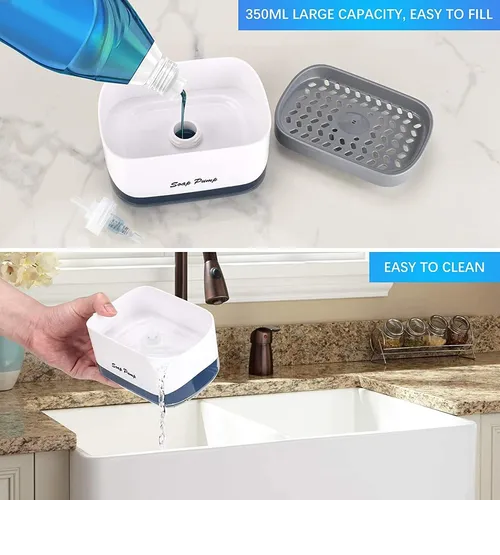 Foto 4 pulgar | Dispensador Xtellar De Jabón Para Cocina Soporte De Esponja Jabonera