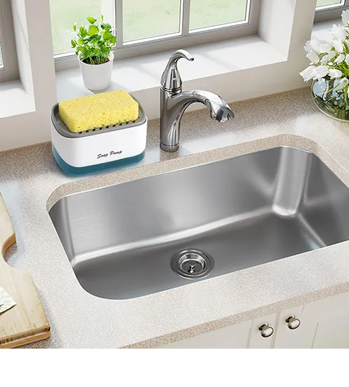 Foto 5 | Dispensador Xtellar De Jabón Para Cocina Soporte De Esponja Jabonera