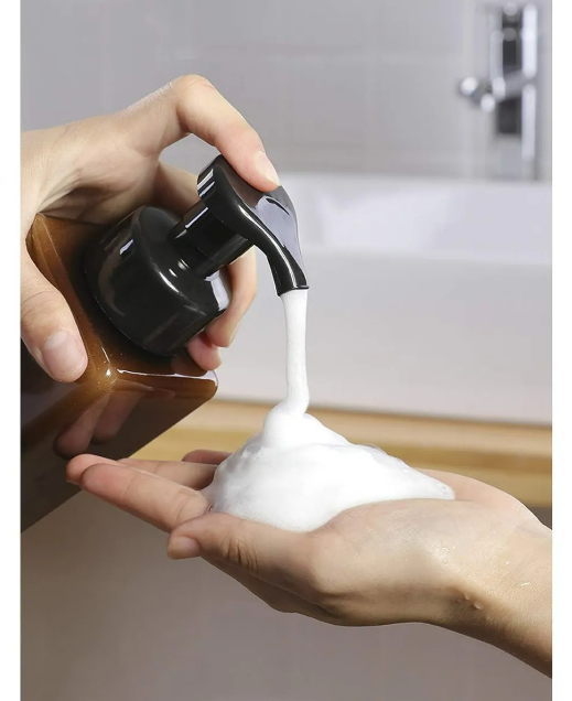 Foto 5 pulgar | Dispensador Xtellar Shampoo De 650ml Marrón Para Baño, 4 Piezas