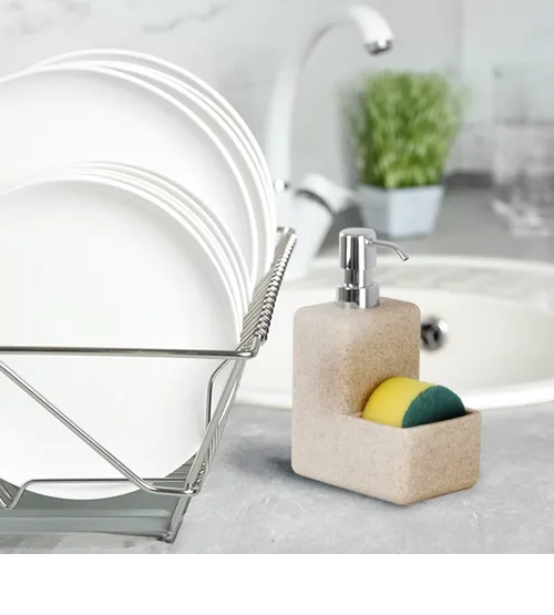 Foto 3 | Dispensador Xtellar De Jabon Liquido Con Esponja Para Baño Y Cocina