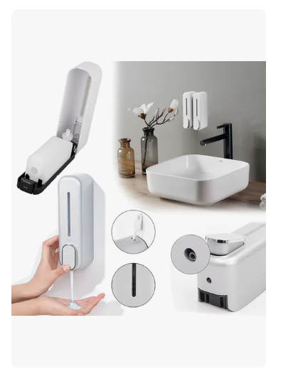 Dispensador Xtellar Despachador De Jabon Liquido 350ml Color Blanco