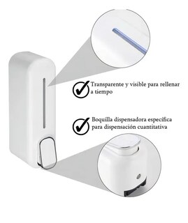 Foto 4 | Dispensador Xtellar Despachador De Jabon Liquido 350ml Color Blanco
