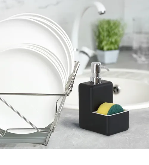 Foto 4 pulgar | Dispensador Xtellar De Jabon Liquido Con Esponja Para Baño Y Cocina